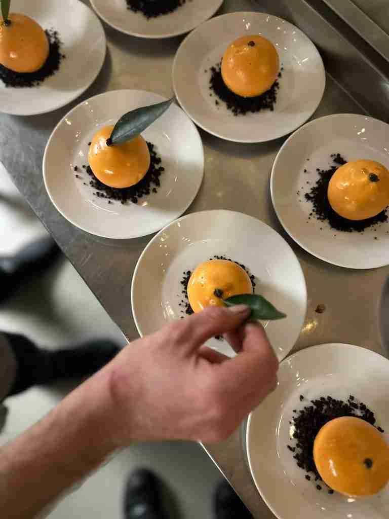 Christmas Party The Old Liquor Store York. Terry's Chocolate Orange Dessert