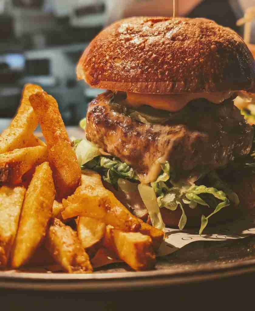 Quiz night and burger menu